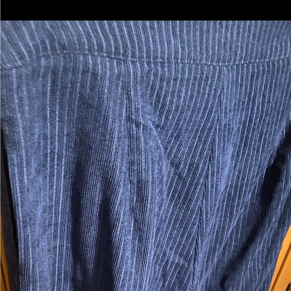 Stylish Corduroy Wide-Leg Pants/Large/blue - Picture 4 of 16